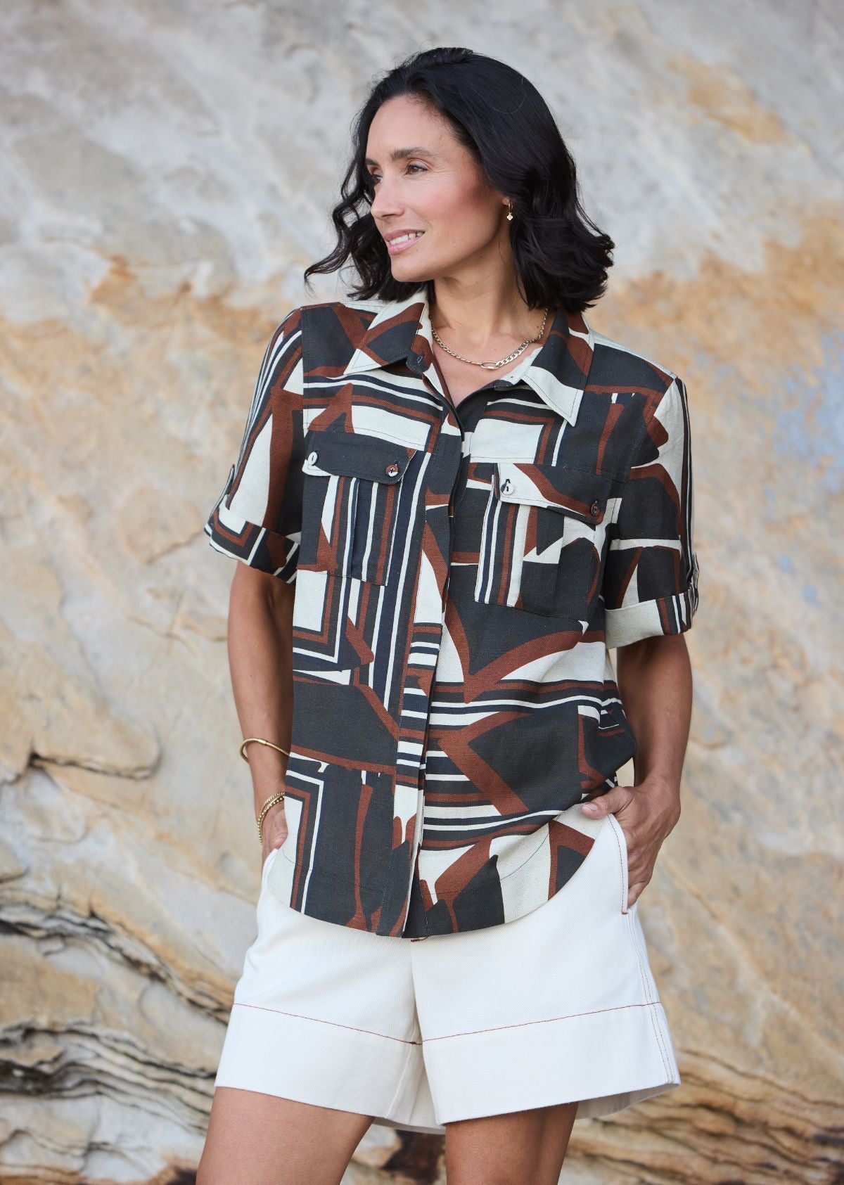 SABINE SHIRT - INES PRINT