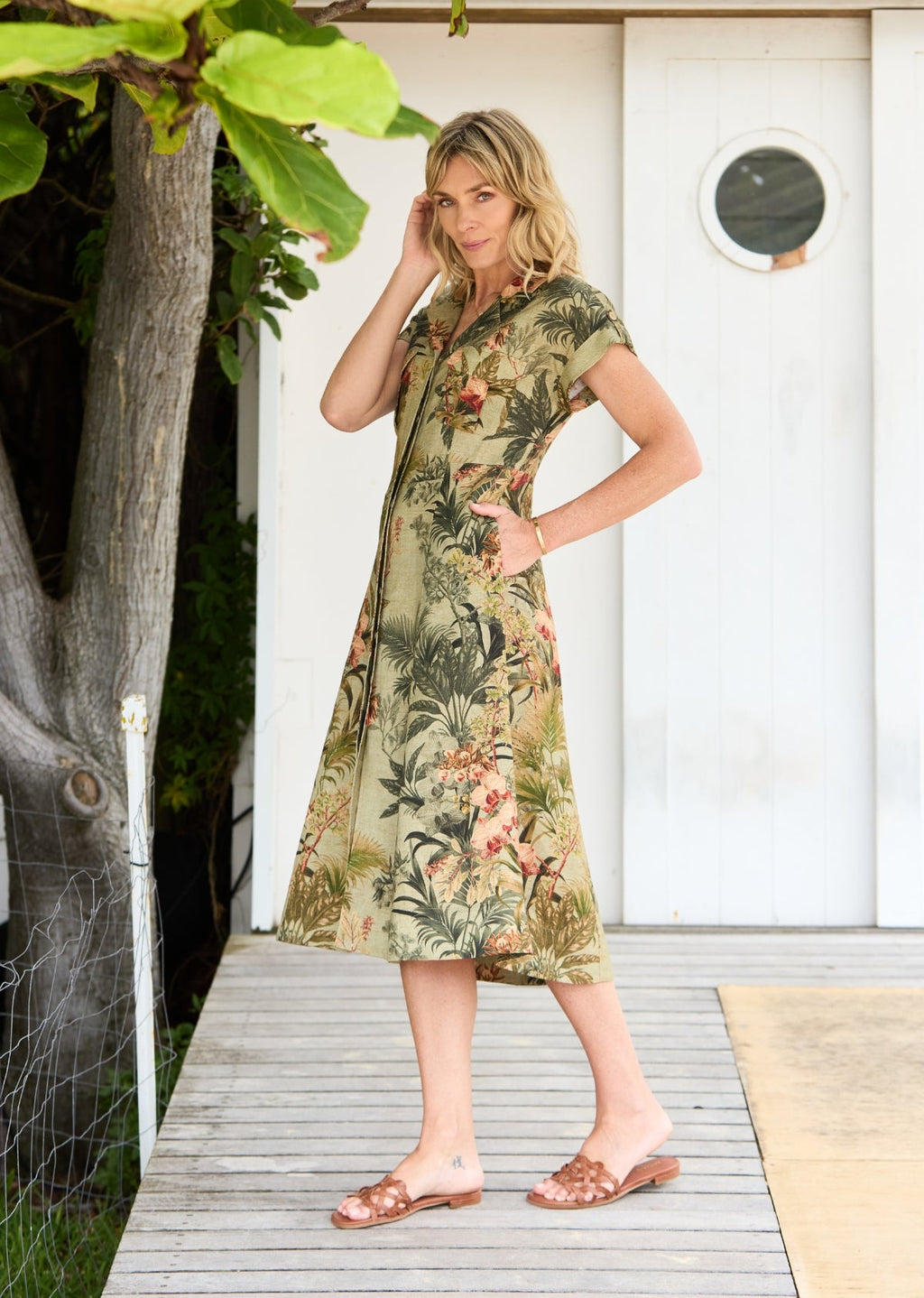 SABINE SHIRTDRESS - ISOLA PRINT