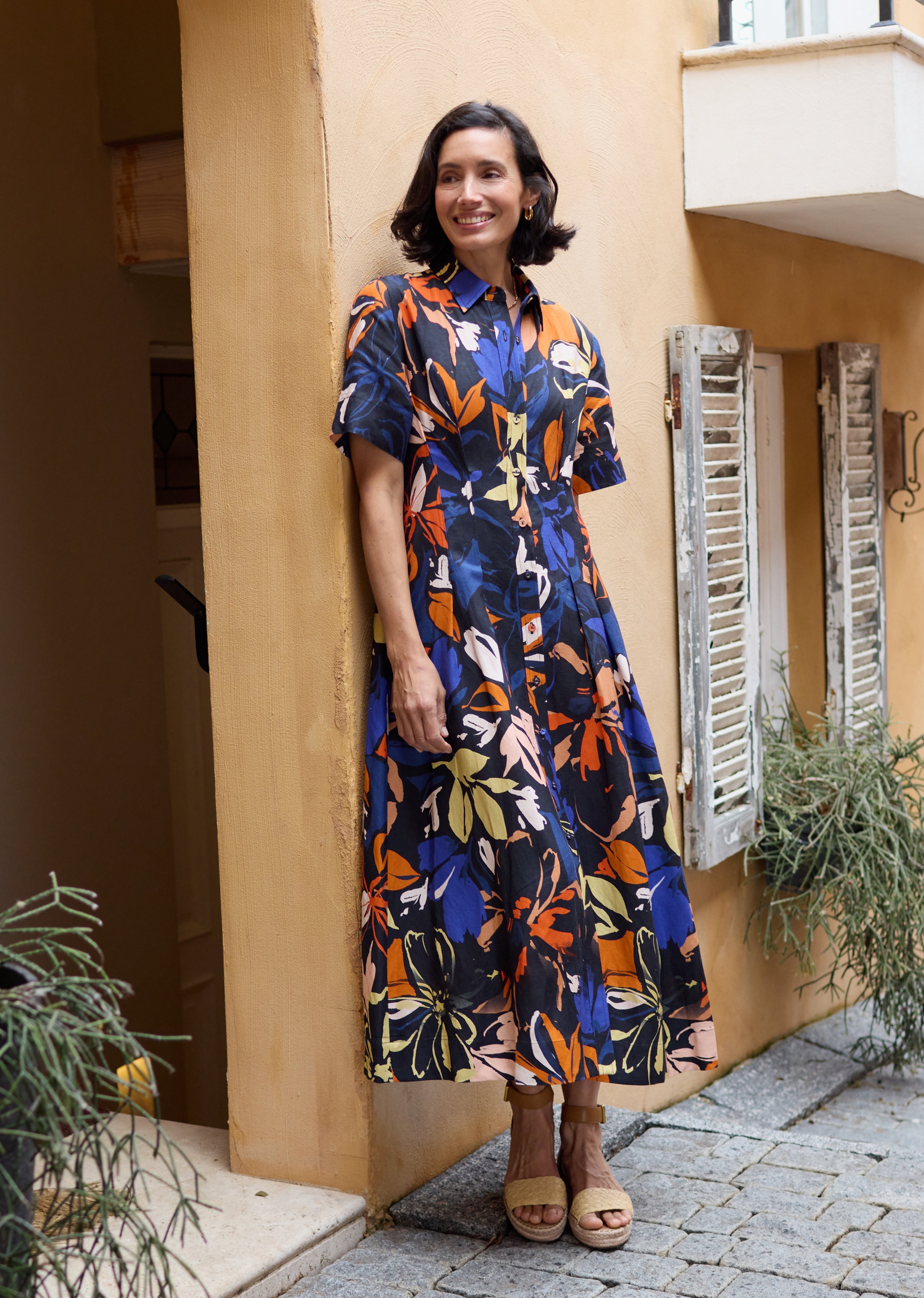 CLEO MIDI DRESS - MAISIE PRINT - PETITE
