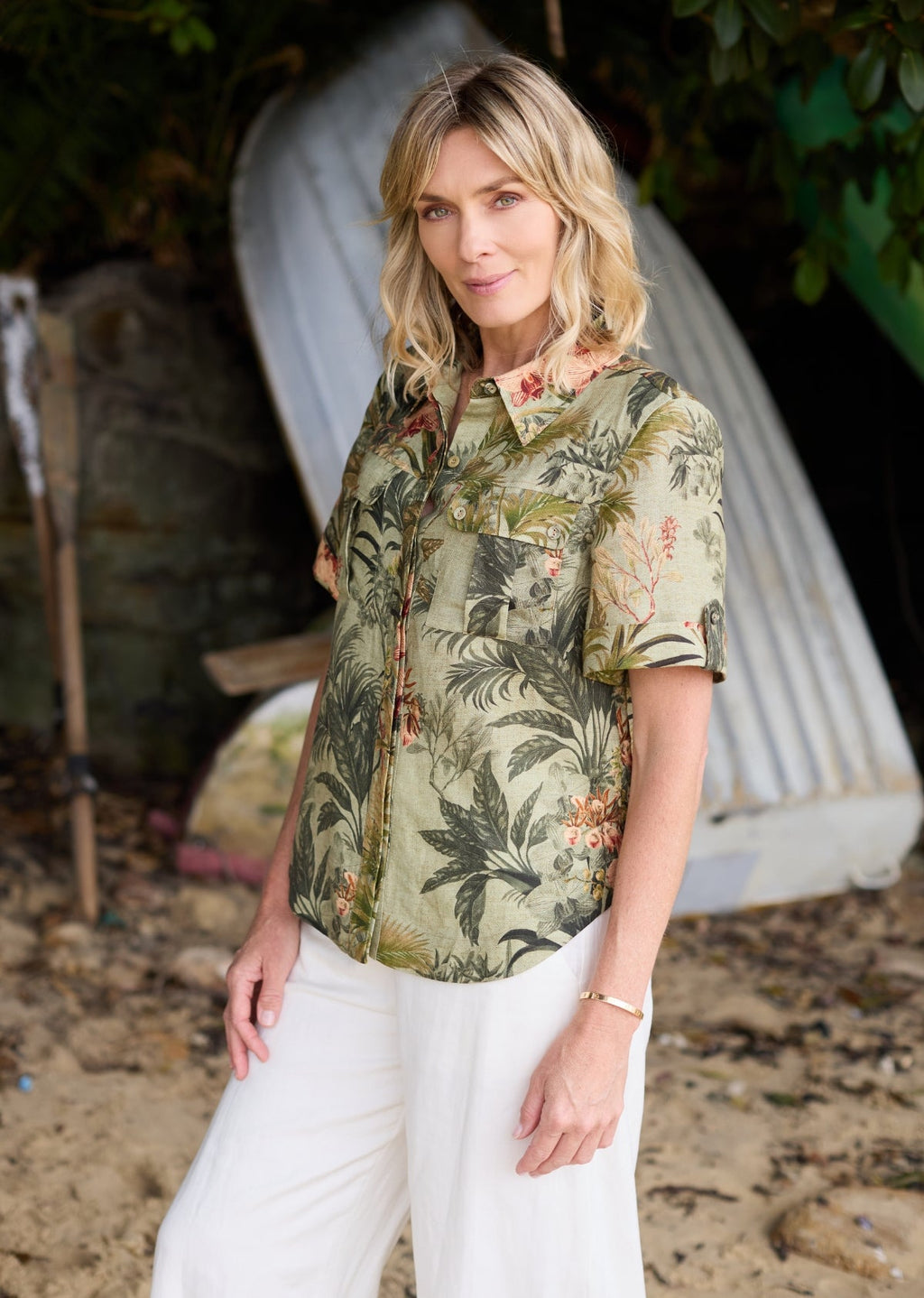 SABINE SHIRT - ISOLA PRINT