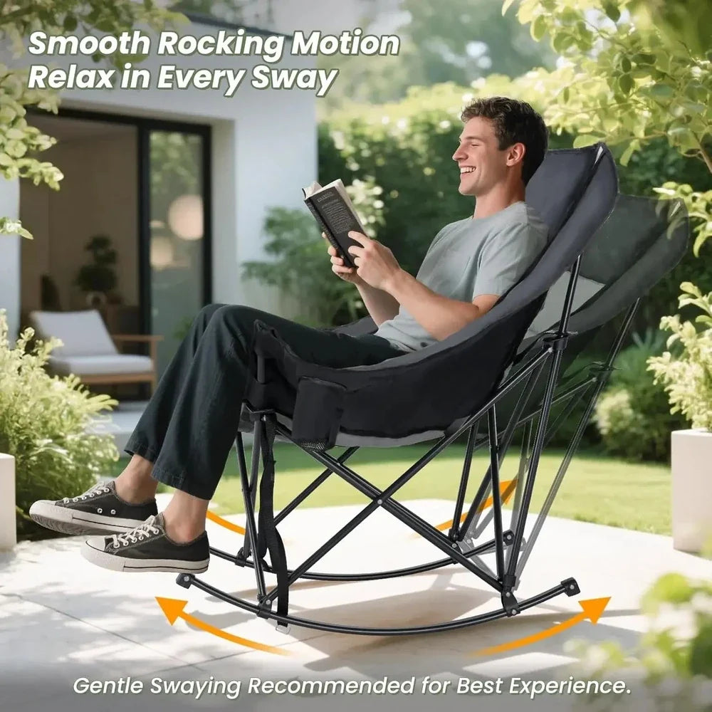 Portable Folding Leisure Rocking Chair