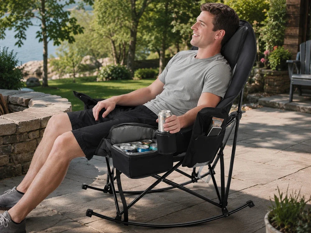 Portable Folding Leisure Rocking Chair