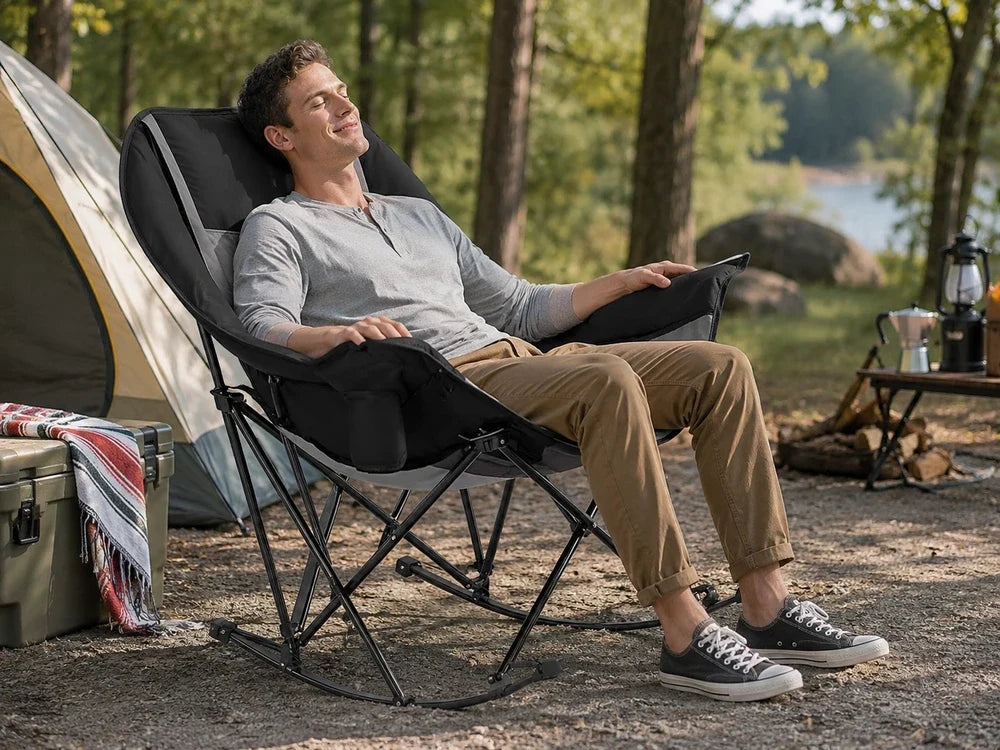 Portable Folding Leisure Rocking Chair