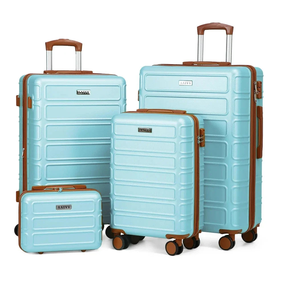 4 Piece Expandable Hardshell Luggage Set