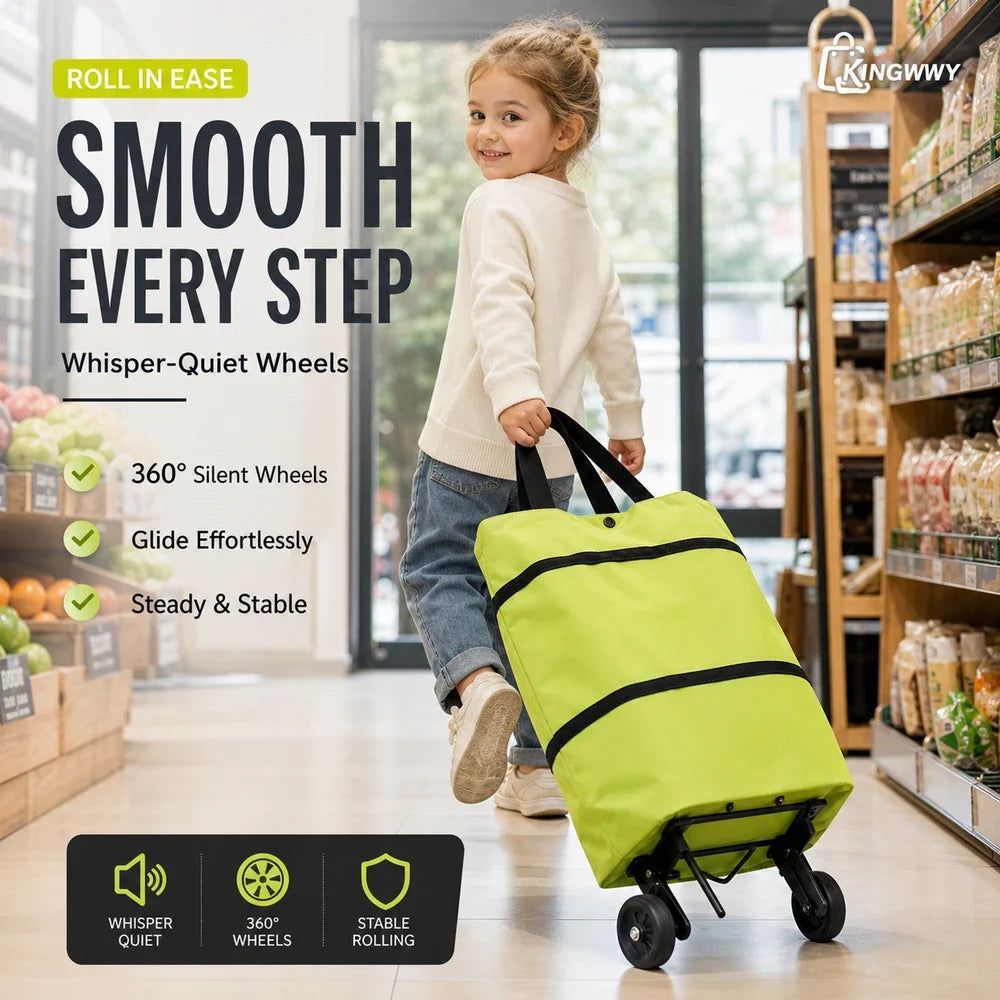 Foldable Rolling Shopping Cart