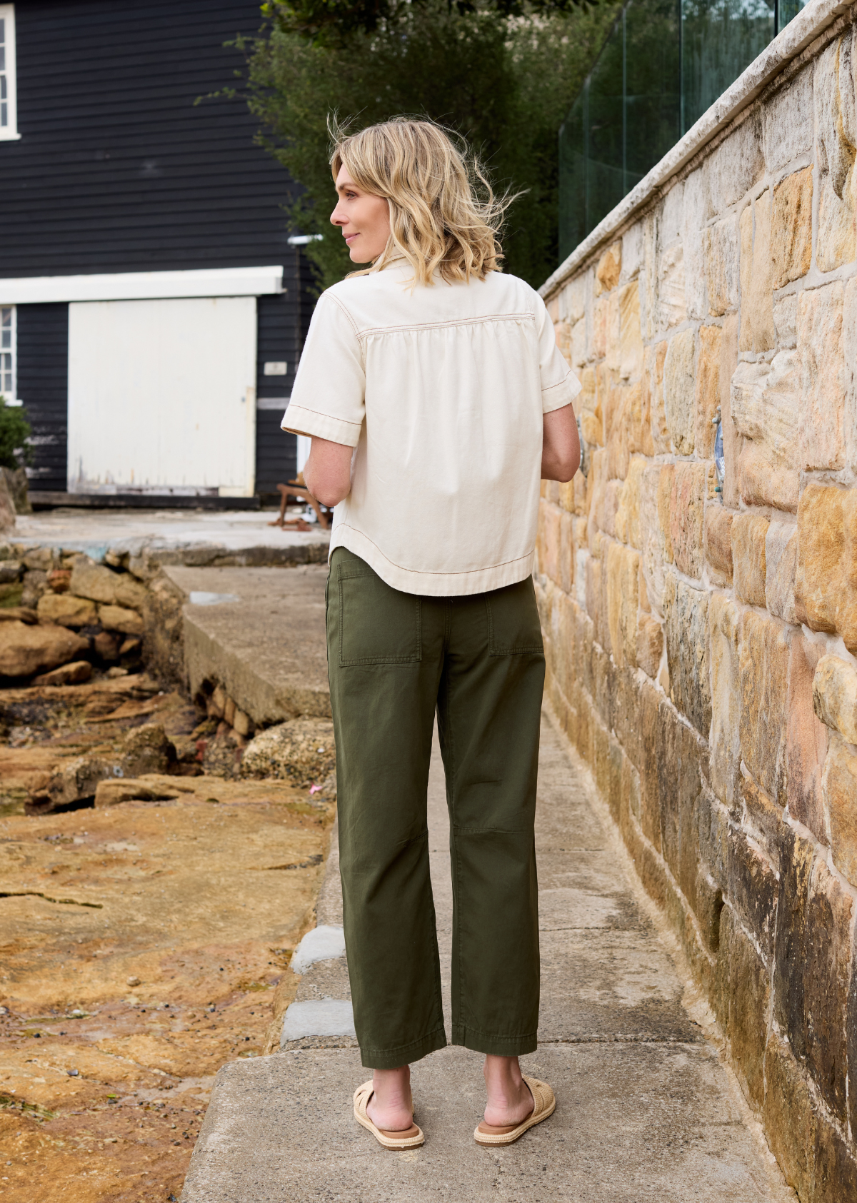 SADIE DENIM SHIRT - ECRU