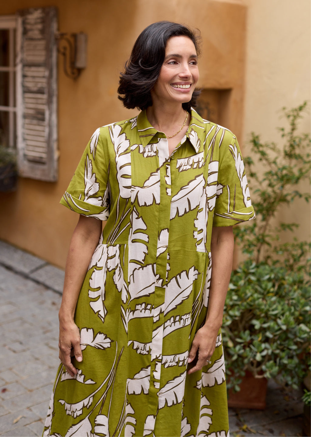 GISELLE SHIRTDRESS - ANOUK PRINT - PETITE
