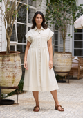 HARPER DENIM DRESS - ECRU
