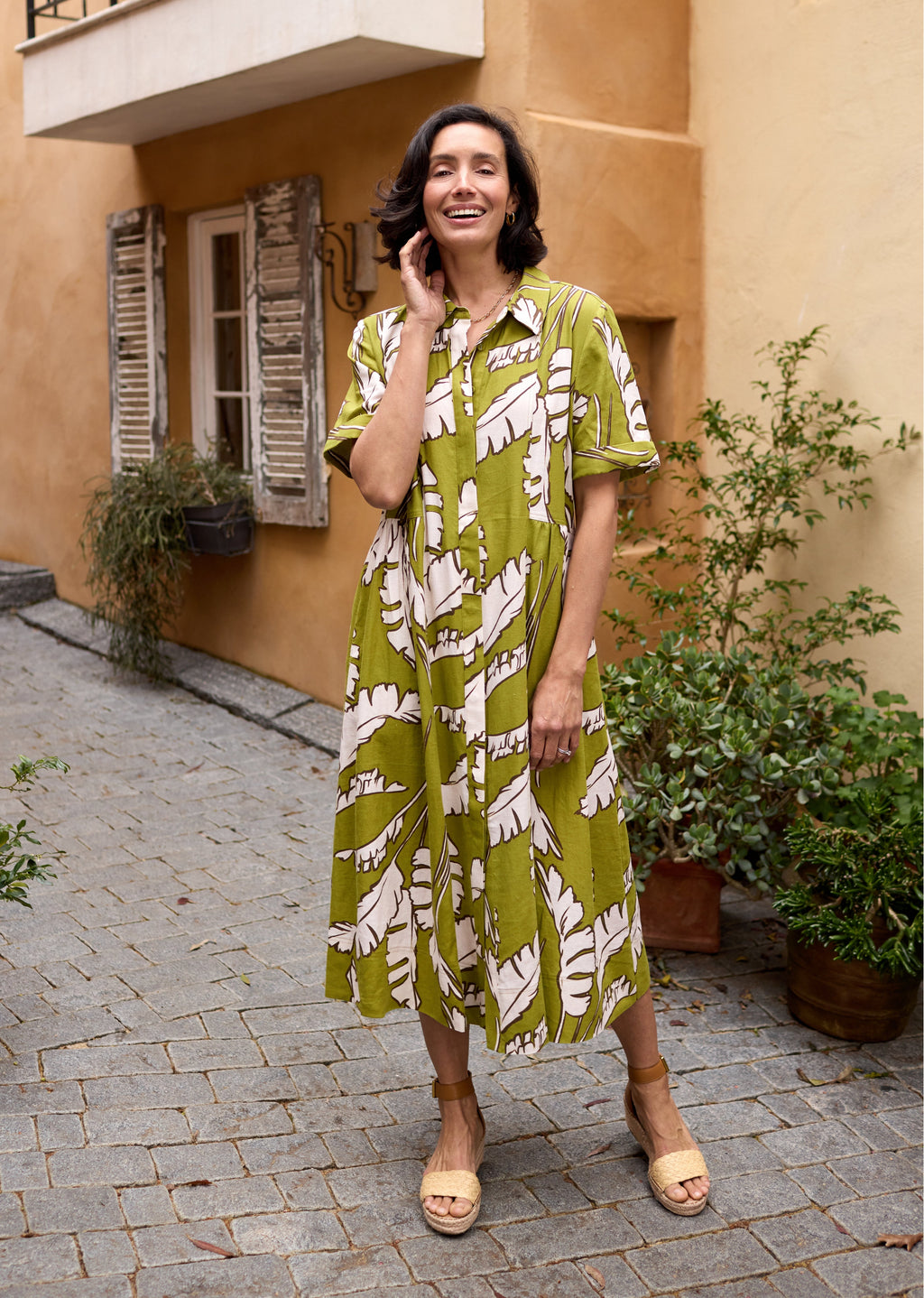 GISELLE SHIRTDRESS - ANOUK PRINT - PETITE