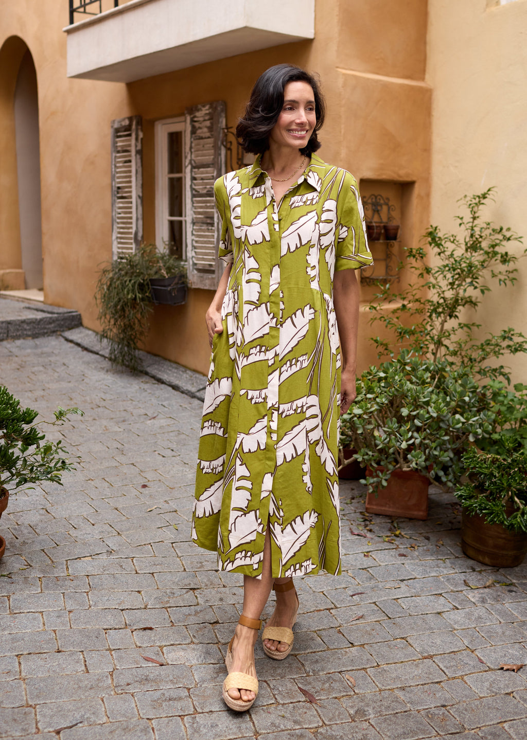 GISELLE SHIRTDRESS - ANOUK PRINT - PETITE