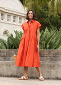 HARPER SHIRTDRESS - TANGERINE