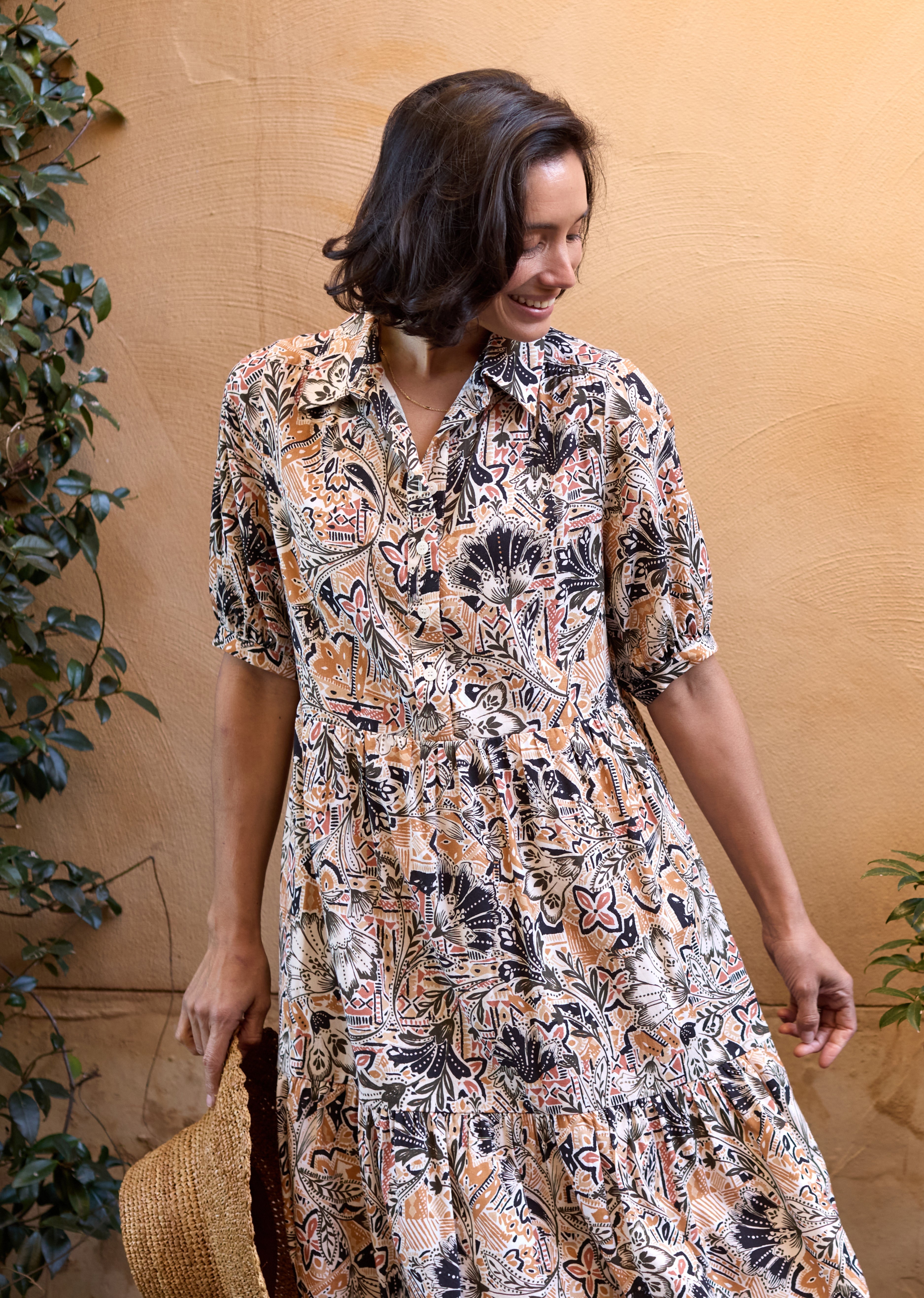 MARNIE PRINT DRESS - ZAHARA PRINT - PETITE