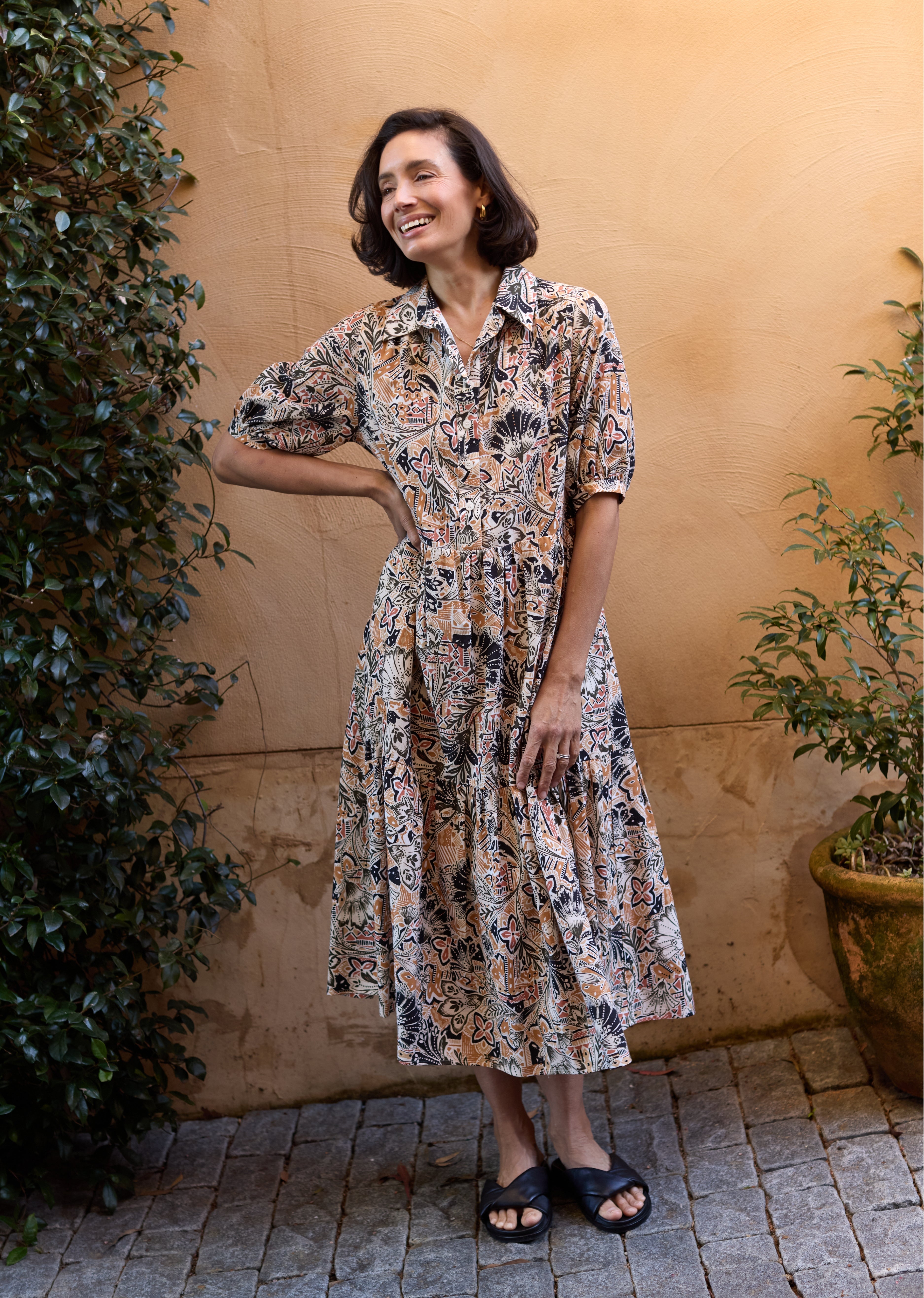 MARNIE PRINT DRESS - ZAHARA PRINT - PETITE