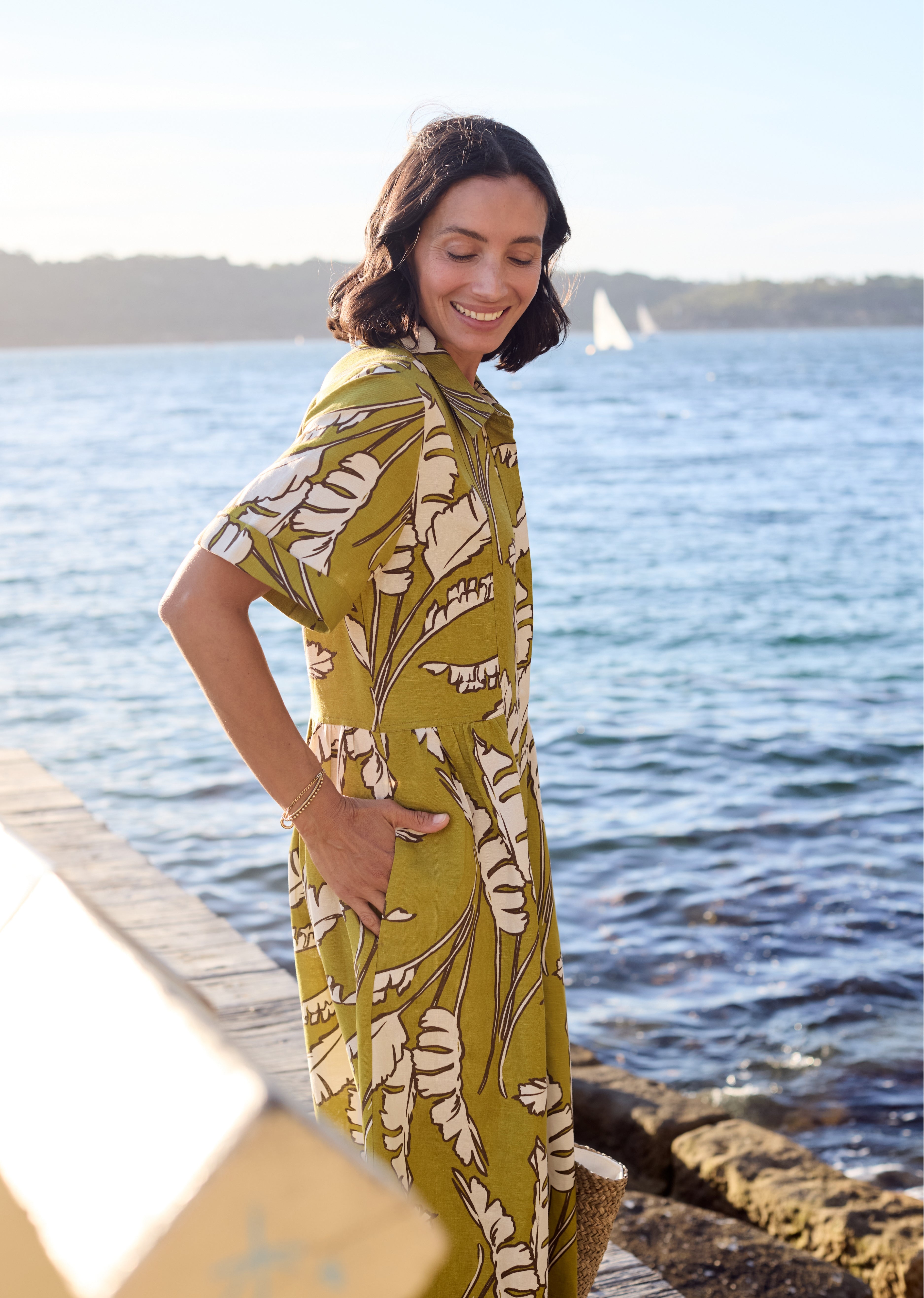 GISELLE SHIRTDRESS - ANOUK PRINT - PETITE