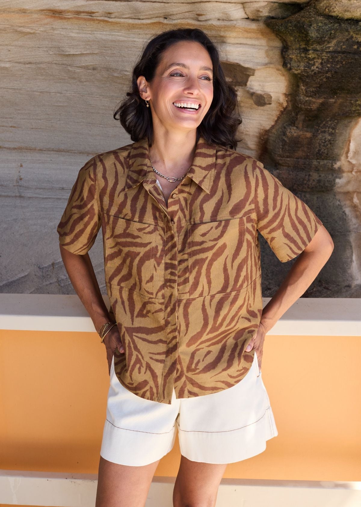 SADIE SHIRT - AZURA PRINT