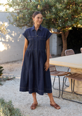 HARPER DENIM DRESS - INDIGO - PETITE