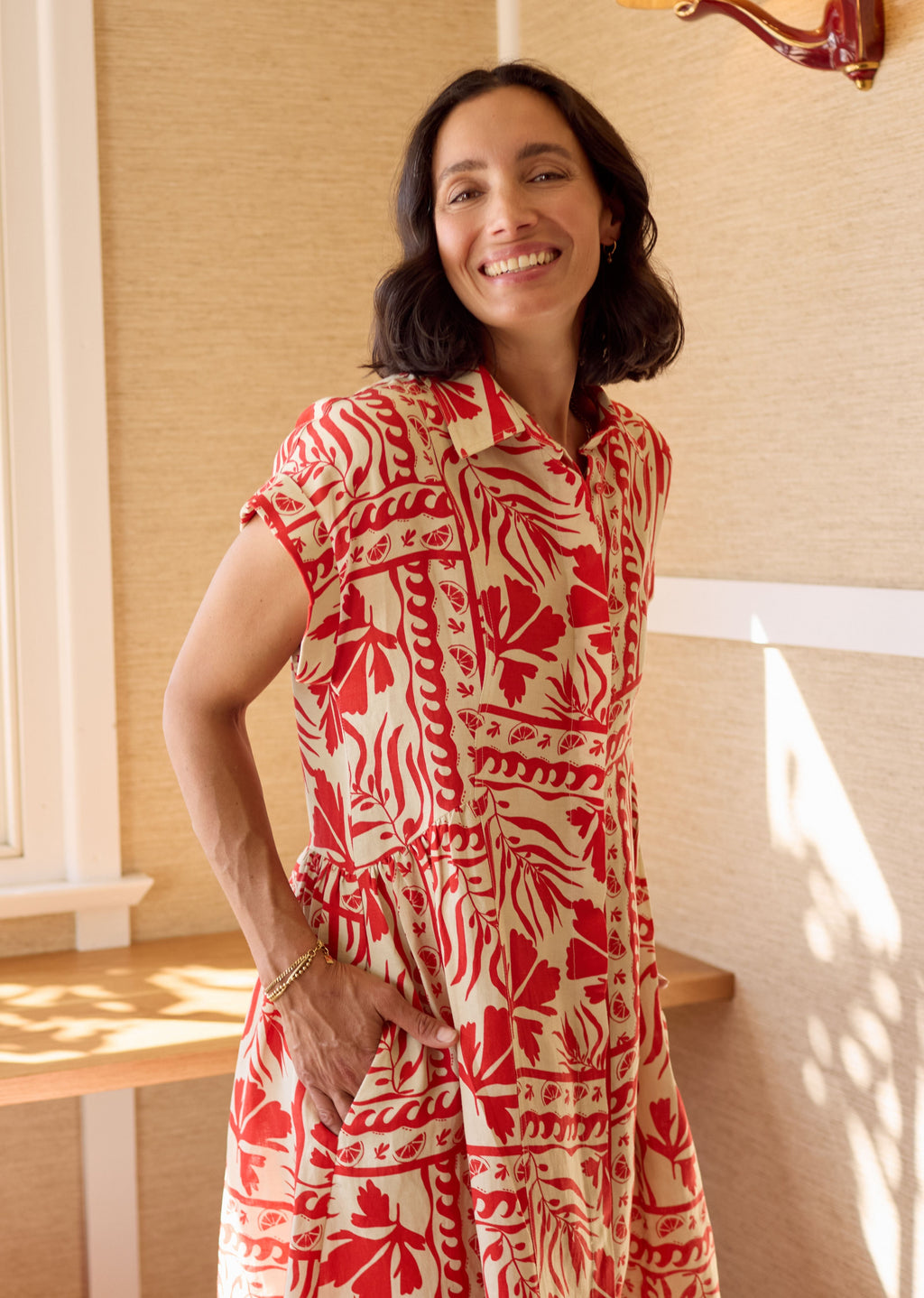 MARGOT SHIRTDRESS - SOLEIL PRINT