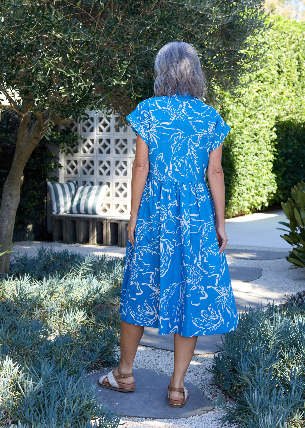 MARGOT SHIRTDRESS - ARCADIA PRINT - PETITE
