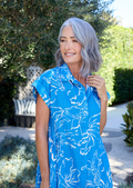 MARGOT SHIRTDRESS - ARCADIA PRINT - PETITE