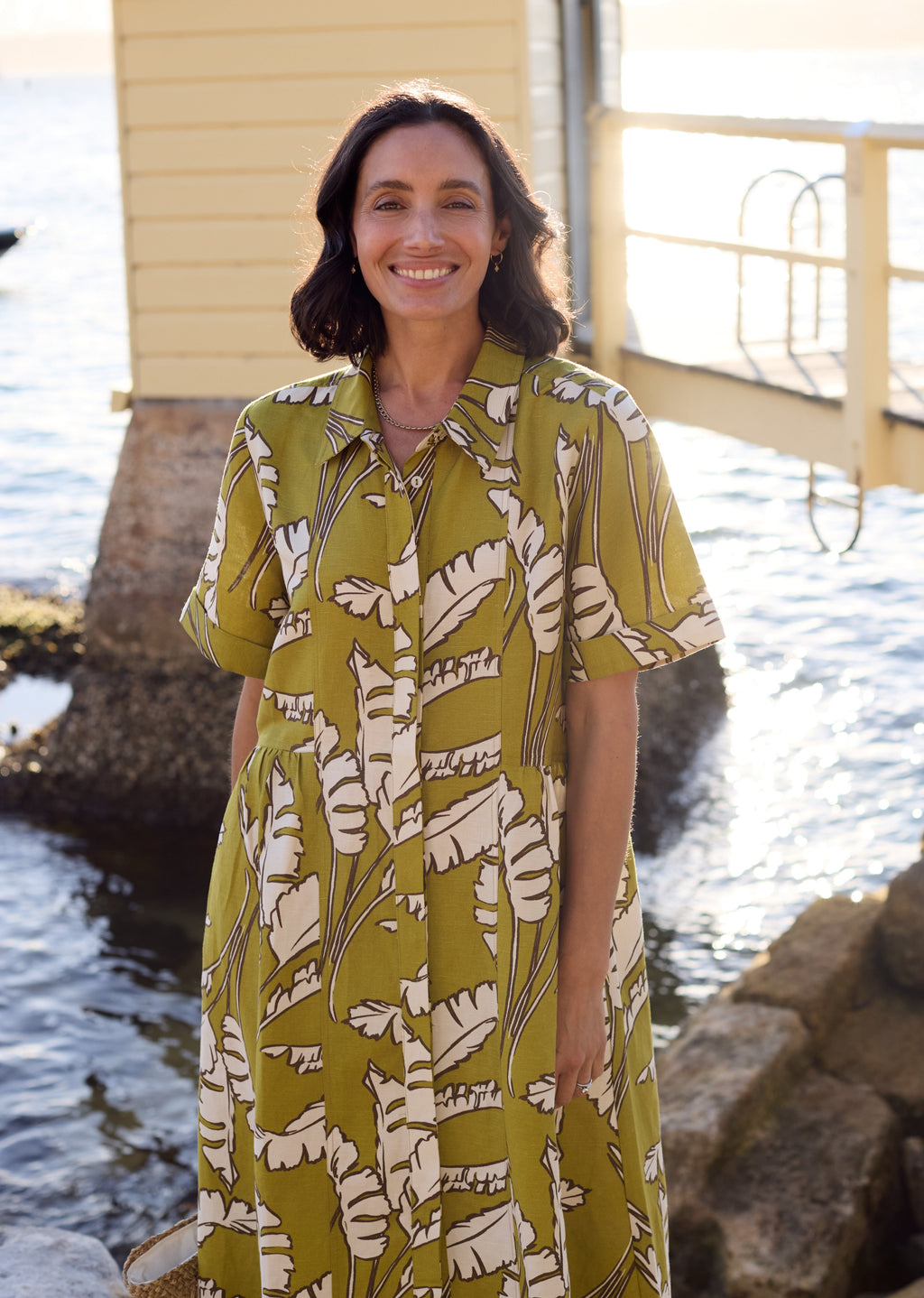 GISELLE SHIRTDRESS - ANOUK PRINT - PETITE