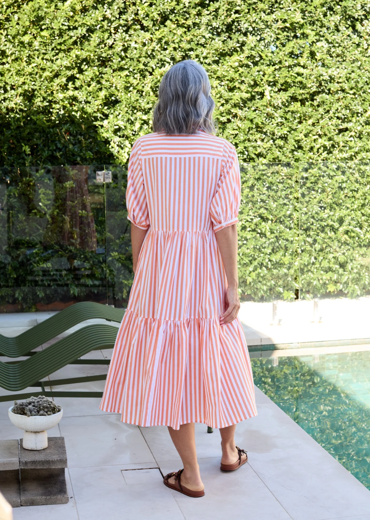 MARNIE SHIRTDRESS - TANGERINE - PETITE